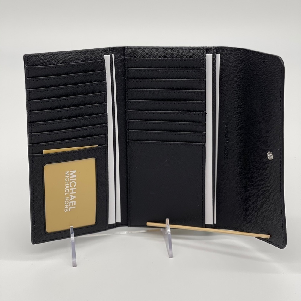 Michael Kors Jet Set Travel LG Trifold Blk… - Picture 6 of 9